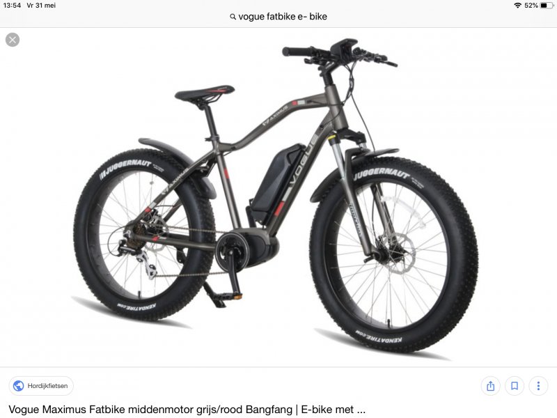 Fiets Vogue e bike Fat bike